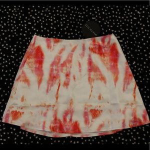White fox tie dye skirt